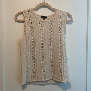 J.Crew Cream Tank Sweater, Size S